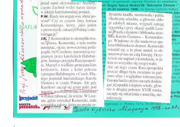 Benchmark 6: Fiszki i&nbsp;wycinki archiwalne - Archiwum wycinki z&nbsp;gazet 2 tekst wielokolumnowy