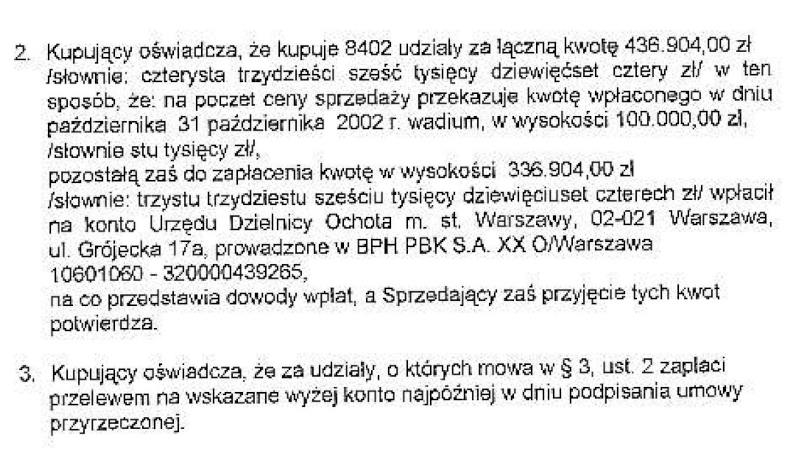 clearOCR vs Tesseract: A scanned page of a legal document containing agreement clauses - ZOOM